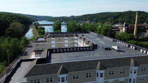 mini split commercial HVAC drone shot 2